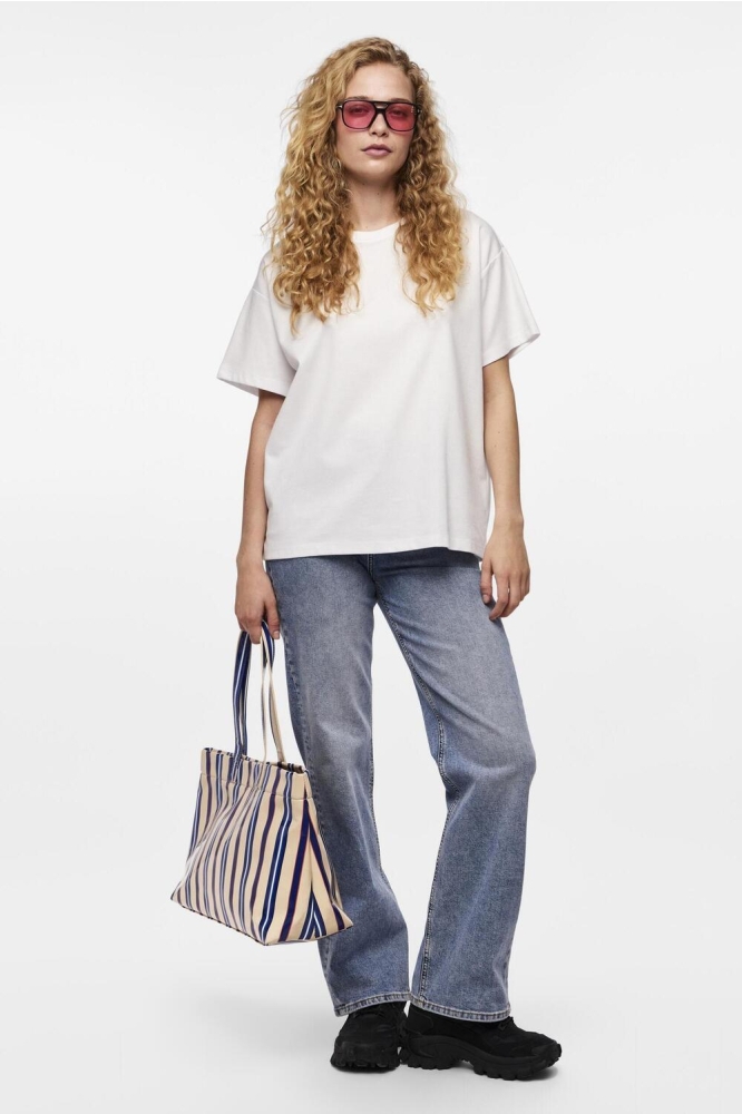 PCSKYLAR SS OVERSIZED TEE NOOS 17146654 Bright White